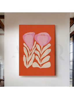 Anciq - Retro Floral Duo Canvas Artwork For Pop-Inspired Interiors