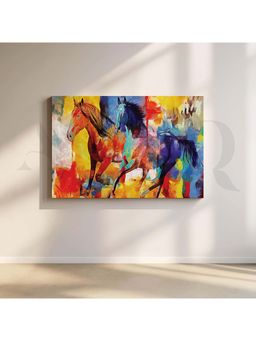 Anciq - 3D Horses Canvas Wall Painting for Living Room