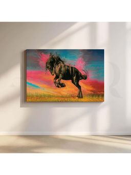 Anciq - Equestrian Symphony Canvas Wall Painting for Office/Study Room