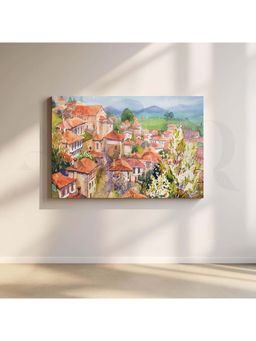 Anciq - Mountain Village Tranquillity Canvas Wall Painting