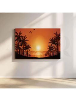 Anciq - Sunset Silhouettes Canvas Wall Painting