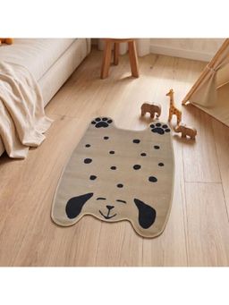 Athom Living - Premium Animal Dog - Shaped Cutouts Kids Carpet Durable - Grey