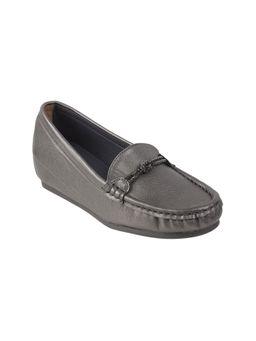 Mochi - Women Grey Casual Loafers