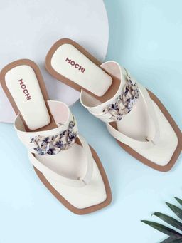 Mochi - Women Beige Casual Flats