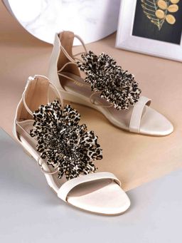 Metro - Women Beige Casual Wedges Heels