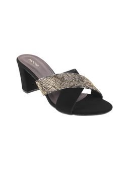 Mochi - Women Black Formal Block Heels