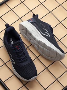 Cantabil - Men Navy Blue Solid Casual Running Shoes