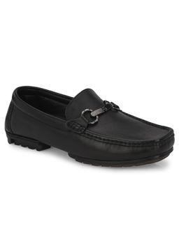EGOSS - Luxe Genuine Leather Premium Casual Black Loafers for Men