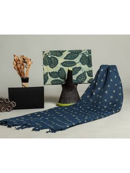 Meeranshi - Green Ajrak Hand Block Print Cotton Unstitched Dress Material