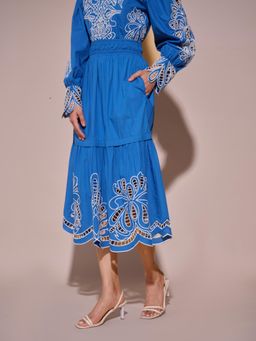 Style Island - Blue Jane Cutwork Skirt