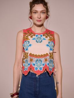 Style Island - Beige Florence Crop Top