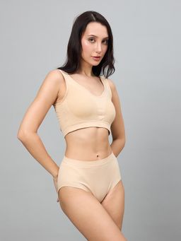 C9 Airwear - Nude Solid Polyamide Regular Hipsters (Pack of 3)