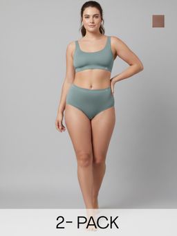 C9 Airwear - Multi-Color Solid Polyamide Regular Hipsters (Pack of 3)