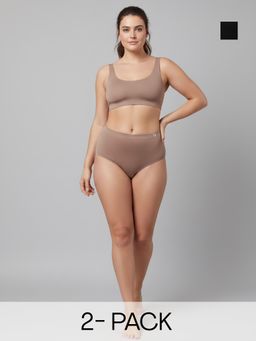 C9 Airwear - Multi-Color Solid Polyamide Regular Hipsters (Pack of 3)