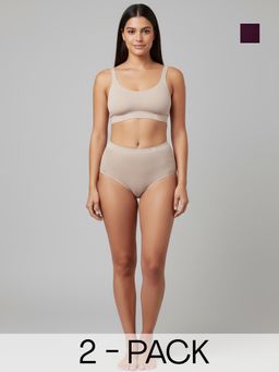 C9 Airwear - Multi-Color Solid Polyamide Regular Hipsters (Pack of 3)