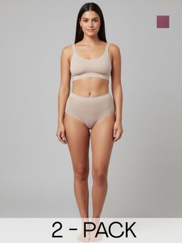 C9 Airwear - Multi-Color Solid Polyamide Regular Hipsters (Pack of 3)