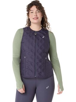 ASICS - Women Indigo Fog Nagino Run Padded Jacket Gilet
