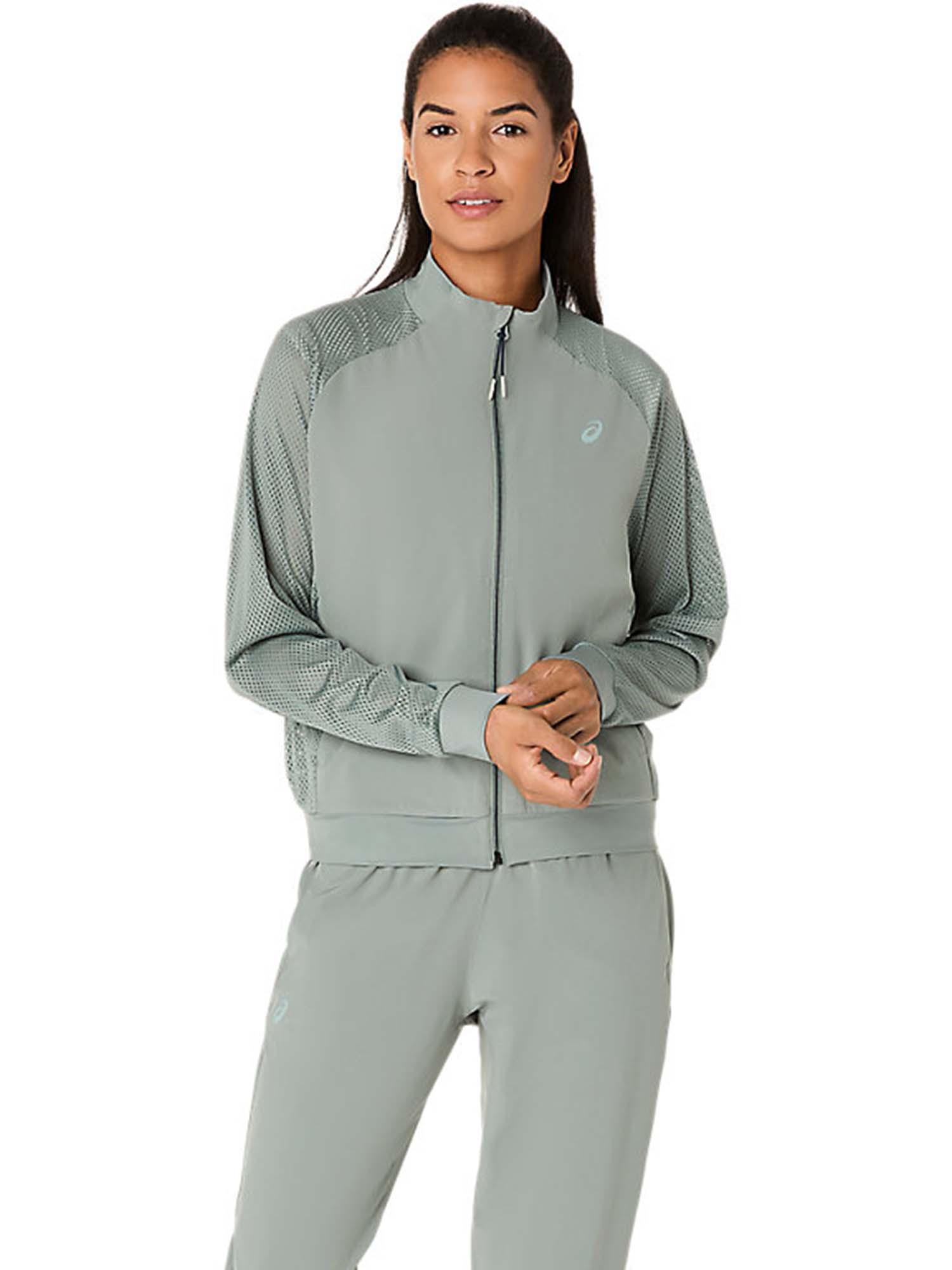 asics Women Monument Green Match Jacket-picture-27