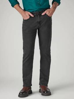 Levi's - Men'S Charcoal-Grey Slim Straight Fit Mid Rise Jeans