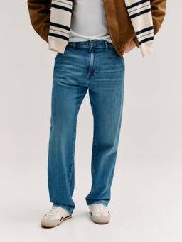 Guess - Relaxed Fit Mid Rise Stretch Denim Jeans