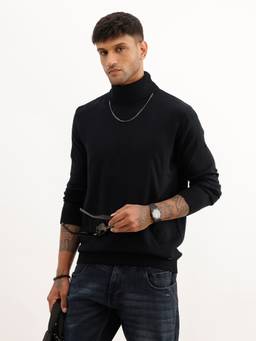 WROGN - Solid Regular Fit Turtle Neck Sweater