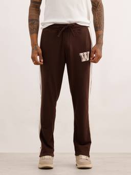 WROGN - Regular Fit Placement Printed Knitted Trackpant