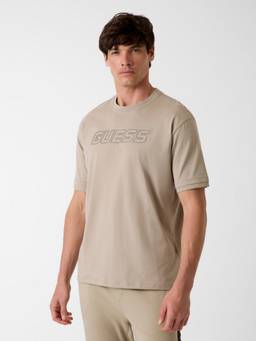 Guess - Relaxed Fit Crew Neck Printed T-Shirt