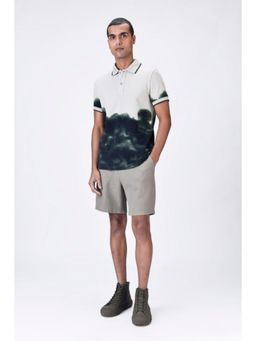 Genes Lecoanet Hemant - Taupe-Green Uv Abstract Polo T-Shirt