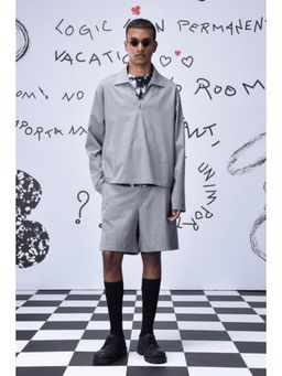 Genes Lecoanet Hemant - Wool Relax Fit T-Shirt- Pearl Grey