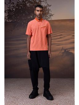 Genes Lecoanet Hemant - Coquelicot Giza Cotton Pique Polo T-Shirt