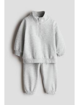 H&M - Kids Grey 2-Piece Sweatshirt Set