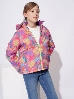 VERO MODA - Multi-Color Floral Print Regular Puffer Jacket