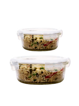 Femora - Glass Round Container 380, 580 Ml, 2N