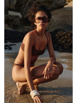 H&M - Women Brown Padded bikini top