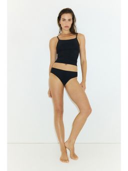 H&M - Women Black Integral-bra sports tankini top with Lycra®