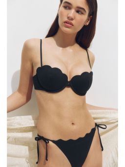 H&M - Women Black Padded balconette bikini top