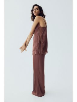 H&M - Women Red Satin pyjamas and Top