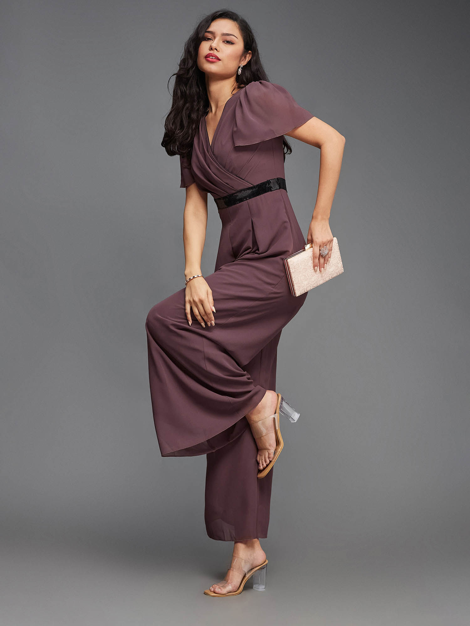 Buy Stylish V Neck Jumpsuits Collection At Best Prices Online