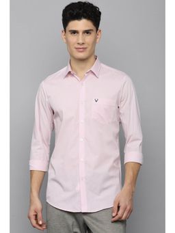 Allen Solly - Men Solid Pink Shirt