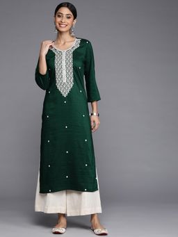 Varanga - Women Green Embroidered Kurta