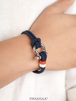 SWASHAA - Rahh Mens Rope Bracelet - Blue (8.5)