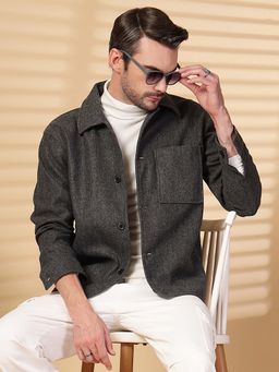 CHKOKKO - Grey Dlanxa Men Shacket
