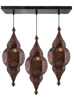 Homesake - Linear Chandelier Nargis Moroccan Copper Light