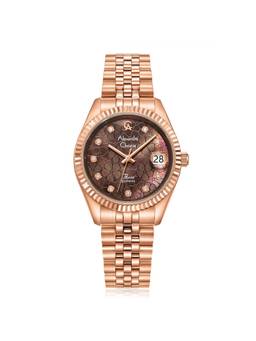 Alexandre Christie - Women's Classic Quartz Brown Dial Watch - 5013LDBRGMO1 (M)