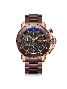 Alexandre Christie - Men's Chronograph Quartz Brown Dial Watch - 9205MCBROBO (M)
