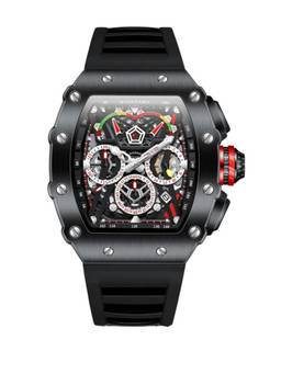 Giordano - Multifunction Tonneau Dial Day Date 24H Sub-Dial Watch - GZ-50120-01 (M)