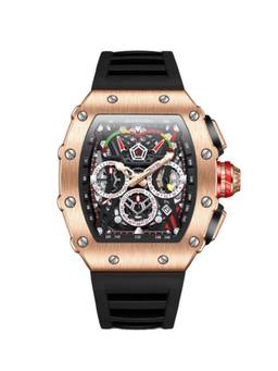 Giordano - Multifunction Tonneau Dial Day Date 24H Sub-Dial Watch - GZ-50120-02 (M)