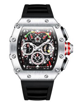 Giordano - Multifunction Tonneau Dial Day Date 24H Sub-Dial Watch - GZ-50120-03 (M)