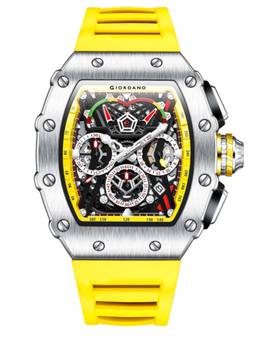 Giordano - Multifunction Tonneau Dial Day Date 24H Sub-Dial Watch - GZ-50120-05 (M)