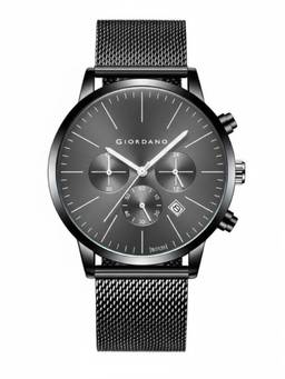 Giordano - Formal Chronograph Round Dial Mesh Strap Date Display Watch - GZ-50183-11 (M)